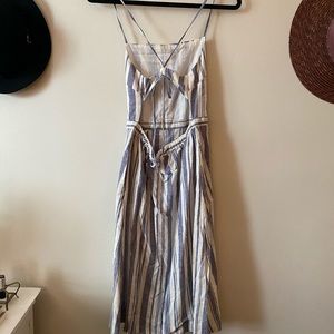 Striped Summer Linen Dress